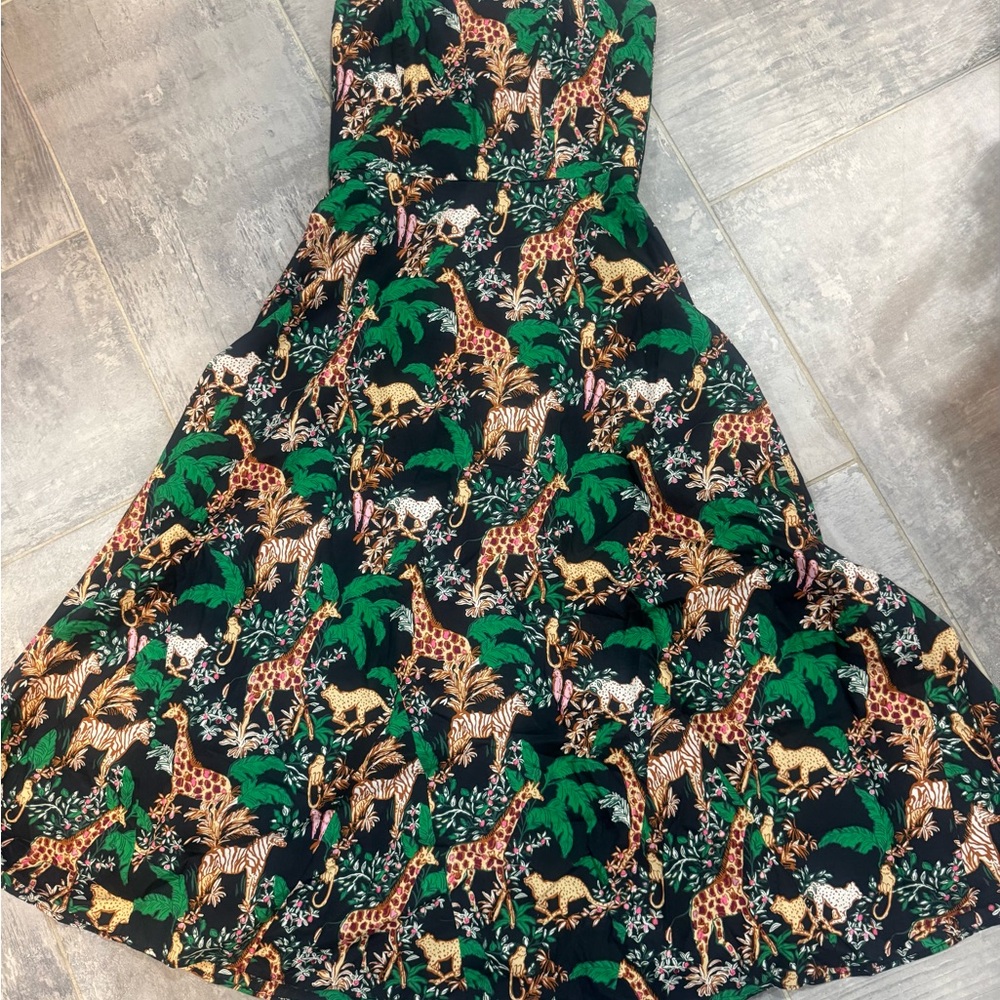 Lilly Pulitzer Aubrianna Midi Dress Safari Print HTF